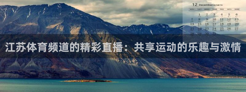 飞速直播：江苏体育频道的精彩直播：共享运动的乐趣与激情